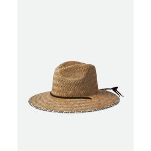 Brixton Messer Wide Brim Sun Hat Straw S/M 7-7 1/4 Elastic Sweat Band NWT Shade